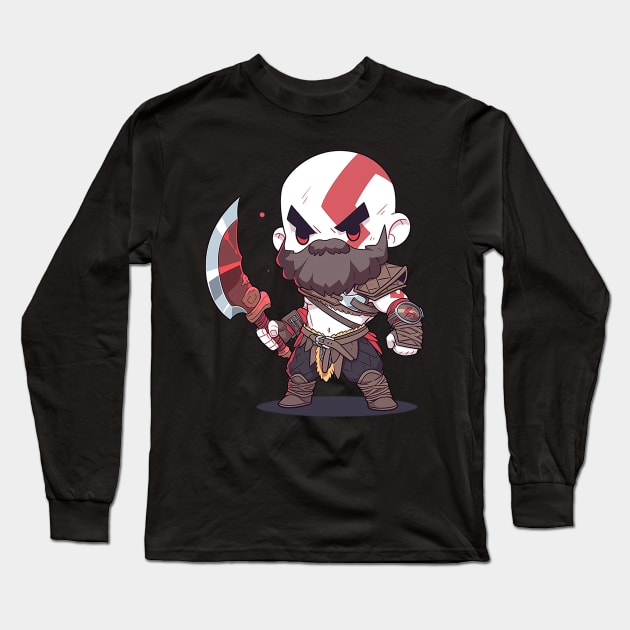 kratos Long Sleeve T-Shirt by lets find pirate